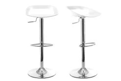 Miliboo Tabouret De Bar-Tabourets de bar design blanc (lot de 2) PHENIX