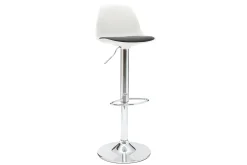 Miliboo Tabouret De Bar-Tabourets de bar design blanc et noir (lot de 2) STEEVY