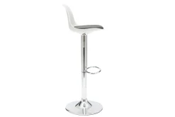 Miliboo Tabouret De Bar-Tabourets de bar design blanc et noir (lot de 2) STEEVY
