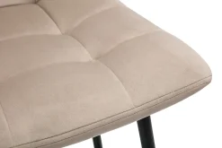 Miliboo Tabouret De Bar-Tabourets de bar design en velours taupe H65 cm (lot de 2) MAXWELL