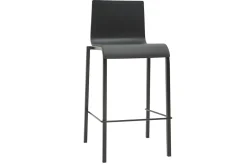 Miliboo Tabouret De Bar-Tabourets de bar design empilables noirs H65 cm (lot de 2) KUPA