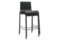 Miliboo Tabouret De Bar-Tabourets de bar design empilables noirs H65 cm (lot de 2) KUPA