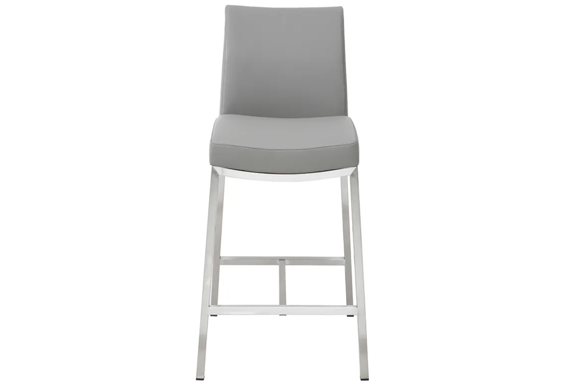Miliboo Tabouret De Bar-Tabourets de bar design gris clair H70 cm (lot de 2) OLLY