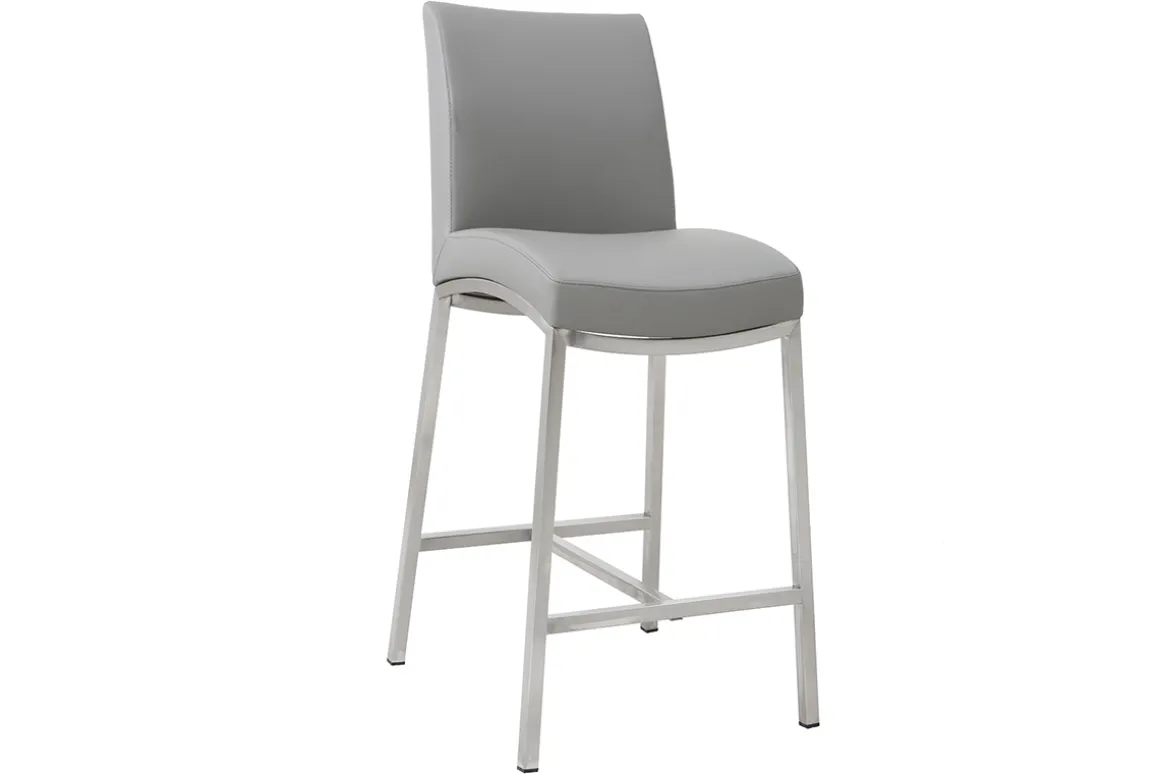 Miliboo Tabouret De Bar-Tabourets de bar design gris clair H70 cm (lot de 2) OLLY