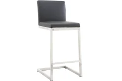 Miliboo Tabouret De Bar-Tabourets de bar design noirs avec pieds métal (lot de 2) STELLAR