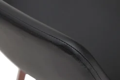 Miliboo Tabouret De Bar-Tabourets de bar design noir et noyer H65 cm (lot de 2) NONIE