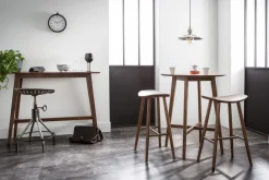 Miliboo Tabouret De Bar-Tabourets de bar design noyer H72 cm (lot de 2) DEMORY