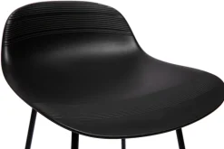 Miliboo Tabouret De Bar-Tabourets de bar design noirs H70 cm (lot de 2) ELLA