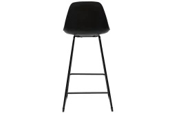 Miliboo Tabouret De Bar-Tabourets de bar design noirs pieds métal 65 cm (lot de 2) FRANZ
