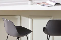 Miliboo Tabouret De Bar-Tabourets de bar design noirs pieds métal 65 cm (lot de 2) FRANZ