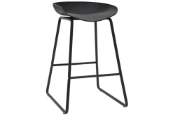 Miliboo Tabouret De Bar-Tabourets de bar design noirs H65 cm (lot de 2) PEBBLE