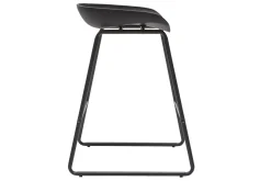 Miliboo Tabouret De Bar-Tabourets de bar design noirs H65 cm (lot de 2) PEBBLE