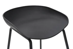Miliboo Tabouret De Bar-Tabourets de bar design noirs H65 cm (lot de 2) PEBBLE