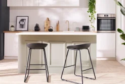 Miliboo Tabouret De Bar-Tabourets de bar design noirs H65 cm (lot de 2) PEBBLE