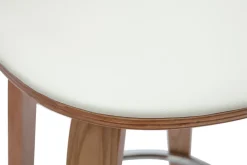 Miliboo Tabouret De Bar-Tabourets de bar design pivotants blancs et bois clair H66 cm (lot de 2) BECK