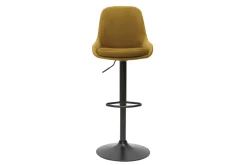 Miliboo Tabouret De Bar-Tabourets de bar design réglables velours bronze (lot de 2) HOLO