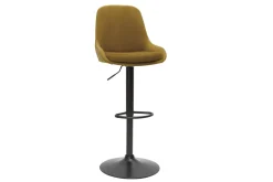 Miliboo Tabouret De Bar-Tabourets de bar design réglables velours bronze (lot de 2) HOLO