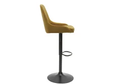 Miliboo Tabouret De Bar-Tabourets de bar design réglables velours bronze (lot de 2) HOLO