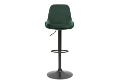 Miliboo Tabouret De Bar-Tabourets de bar design réglables velours vert (lot de 2) HOLO