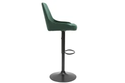 Miliboo Tabouret De Bar-Tabourets de bar design réglables velours vert (lot de 2) HOLO
