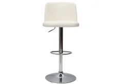 Miliboo Tabouret De Bar-Tabourets de bar design réglables blancs (lot de 2) MONTI