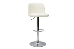 Miliboo Tabouret De Bar-Tabourets de bar design réglables blancs (lot de 2) MONTI