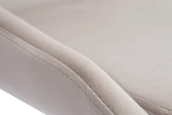 Miliboo Tabouret De Bar-Tabourets de bar design réglables en tissu velours taupe et métal noir 360° (lot de 2) HOLO