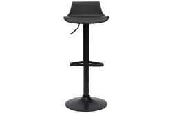 Miliboo Tabouret De Bar-Tabourets de bar design réglables noirs 360° (lot de 2) KRONOS