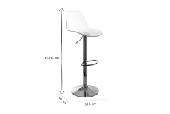 Miliboo Tabouret De Bar-Tabourets de bar design réglables transparents (lot de 2) GALILEO