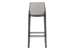 Miliboo Tabouret De Bar|Chaise De Jardin-Tabourets de bar design transparents gris intérieur - extérieur H75 cm (lot de 2) YLAK