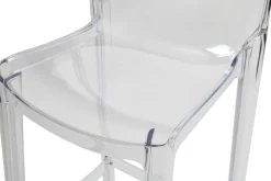 Miliboo Tabouret De Bar|Chaise De Jardin-Tabourets de bar design transparents intérieur - extérieur H75 cm (lot de 2) YLAK