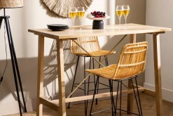 Miliboo Tabouret De Bar-Tabourets de bar en rotin (lot de 2) MALACCA