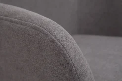 Miliboo Tabouret De Bar-Tabourets de bar en tissu effet velours gris H75 cm (lot de 2) AMIKA