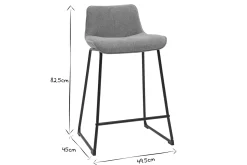 Miliboo Tabouret De Bar-Tabourets de bar en tissu effet velours texturé terracotta et métal H65 cm (lot de 2) BOOST