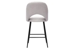 Miliboo Tabouret De Bar-Tabourets de bar en tissu effet velours texturé beige H65 cm (lot de 2) COSETTE