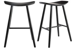 Miliboo Tabouret De Bar-Tabourets de bar noirs H65 cm (lot de 2) DEMORY