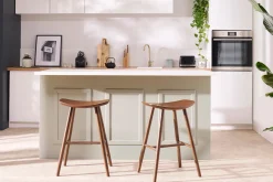 Miliboo Tabouret De Bar-Tabourets de bar noyer H65 cm (lot de 2) DEMORY