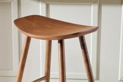 Miliboo Tabouret De Bar-Tabourets de bar noyer H65 cm (lot de 2) DEMORY