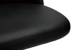 Miliboo Tabouret De Bar-Tabourets de bar réglables en polyuréthane noir et métal noir (lot de 2) MONTI
