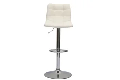 Miliboo Tabouret De Bar-Tabourets de bar réglables design blancs (lot de 2) MAXWELL