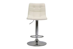Miliboo Tabouret De Bar-Tabourets de bar réglables design blancs (lot de 2) MAXWELL