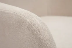 Miliboo Tabouret De Bar-Tabourets de bar réglables tissu effet velours beige et métal (lot de 2) AMIKA