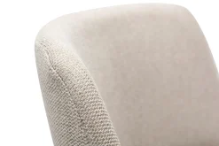 Miliboo Tabouret De Bar-Tabourets de bar réglables en tissu effet velours texturé beige et métal noir (lot de 2) MONTI