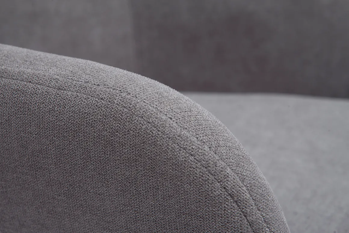 Miliboo Tabouret De Bar-Tabourets de bar réglables tissu effet velours gris et métal (lot de 2) AMIKA