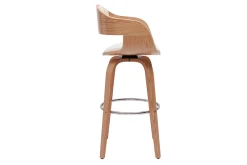 Miliboo Tabouret De Bar-Tabourets de bar scandinaves pivotants 360° en bois clair H65 cm (lot de 2) GAO