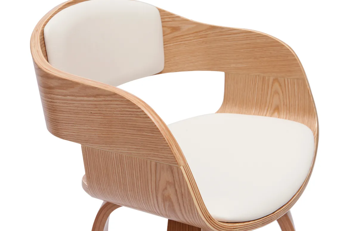 Miliboo Tabouret De Bar-Tabourets de bar scandinaves pivotants 360° en bois clair H65 cm (lot de 2) GAO