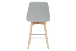 Miliboo Tabouret De Bar-Tabourets de bar scandinaves en tissu gris clair et bois hêtre massif H65 cm (lot de 2) HASTA