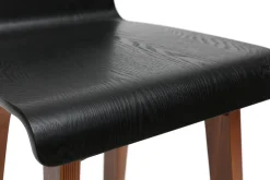 Miliboo Tabouret De Bar-Tabourets de bar scandinaves noyer et noir H65 cm (lot de 2) BALTIK