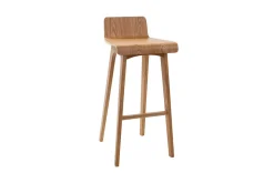 Miliboo Tabouret De Bar-Tabourets de bar scandinaves en bois clair H75 cm (lot de 2) BALTIK