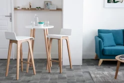 Miliboo Tabouret De Bar-Tabourets de bar scandinaves en bois clair H75 cm (lot de 2) BALTIK